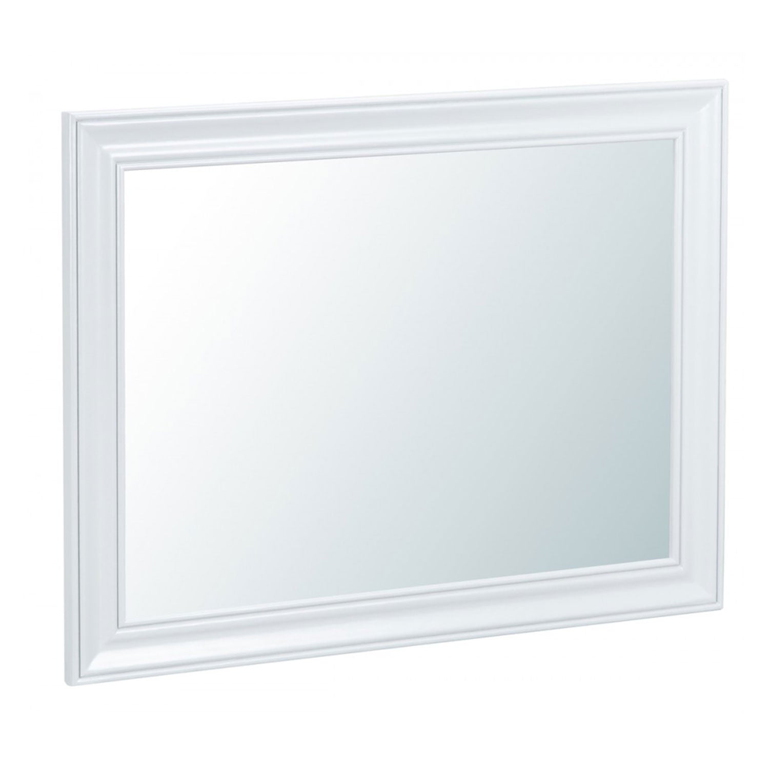Tattershall Oak Top Large White Wall Mirror | Lavishway UK