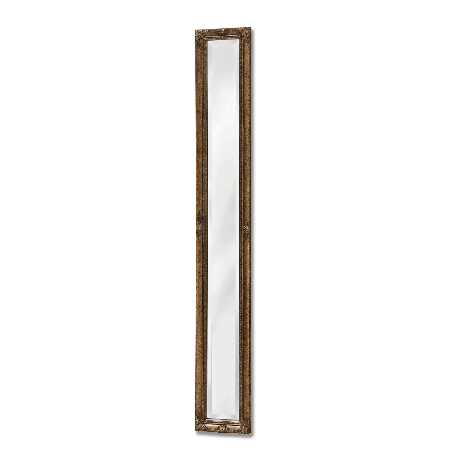 Antique Gold Narrow Long Wall Mirror | Lavishway UK