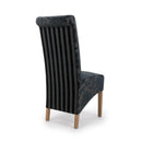 Baroque Black Velvet Dining Chair Set of 2 by Lavishway | Dining Chairs-37922