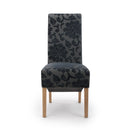 Baroque Black Velvet Dining Chair Set of 2 by Lavishway | Dining Chairs-37917