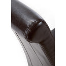 Bonded Brown Leather Dining Chair Set of 2 by Lavishway | Dining Chairs-37905