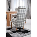 Herringbone Fabric Dining Chair Set of 2 by Lavishway | Dining Chairs-37883