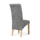 Karta Scroll Back Dining Chair Set of 2 by Lavishway | Dining Chairs-27402