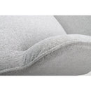 Cinema Flax Upholstered Silver Grey Armchair by Lavishway | Bedroom Chairs-37800