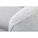 Cinema Flax Upholstered Silver Grey Armchair by Lavishway | Bedroom Chairs-37802