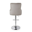 Roko Brushed Velvet Pink Bar Stool by Lavishway | Bar Stools-37666