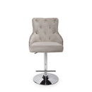 Roko Brushed Velvet Pink Bar Stool by Lavishway | Bar Stools-37667