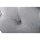 Roko Brushed Velvet Grey Bar Stool by Lavishway | Bar Stools-37657