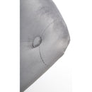 Roko Brushed Velvet Grey Bar Stool by Lavishway | Bar Stools-37658