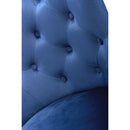 Roko Brushed Velvet Ocean Blue Bar Stool by Lavishway | Bar Stools-37648