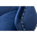 Roko Brushed Velvet Ocean Blue Bar Stool by Lavishway | Bar Stools-37649