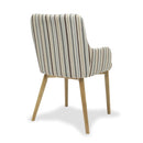 Chenille Stripe Sidcup Dining Chair Set of 2 by Lavishway | Dining Chairs-37546
