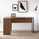 Function Plus Walnut 2 Drawers Corner Desk by Lavishway | Desk Pedestals-29652