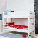 Huxie White Solid Beech Wood Bunk Bed by Lavishway | Wooden Beds-29560