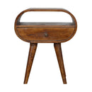 1 Drawer Open Slot Chestnut Bedside Table by Lavishway | Bedside Tables-21942