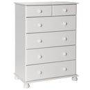 Copenhagen White 2 over 4 Deep Drawer Chest by Lavishway | Chest Of Drawers