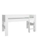 Steens for kids Solid Wood White Mid Sleeper by Lavishway | Wooden Beds
