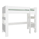 Steens for Kids Solid Wood White High Sleeper by Lavishway | Wooden Beds