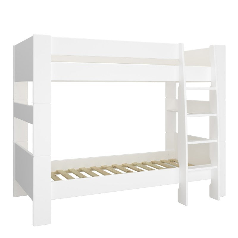 Steens for Kids Solid Wood White Bunk Bed by Lavishway | Wooden Beds