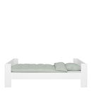 Steens For Kids White Solid Wood Single Bed by Lavishway | Wooden Beds