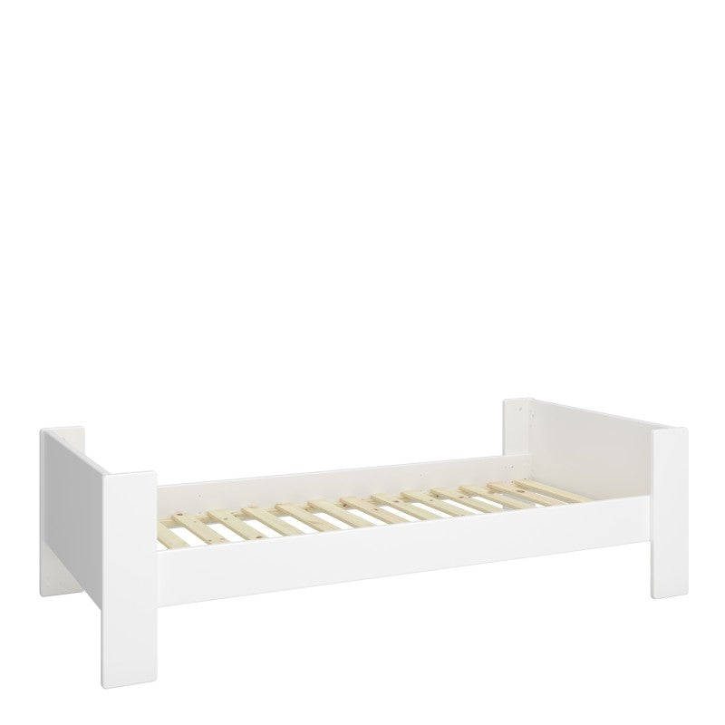 Steens For Kids White Solid Wood Single Bed by Lavishway | Wooden Beds