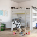 Steens For Kids White Solid Wood Single Bed by Lavishway | Wooden Beds