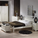 Richmond Off White 3 Drawer Bedside Table by Lavishway | Bedside Tables