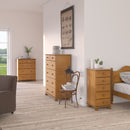 Richmond Pine 5 Drawer Narrow Chest Of Drawer by Lavishway | Chest Of Drawer