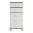 Richmond 5 Drawers Narrow Chest Of Drawer by Lavishway | Chest Of Drawer