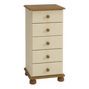 Richmond 5 Drawers Narrow Chest Of Drawer by Lavishway | Chest Of Drawer
