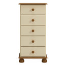Richmond 5 Drawers Narrow Chest Of Drawer by Lavishway | Chest Of Drawer