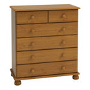 Richmond Solid Pine 2 Over 4 Chest Of Drawer by Lavishway | Chest Of Drawer