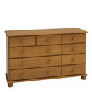 Richmond Antique Solid Pine 9 Drawer Chest by Lavishway | Chest Of Drawer