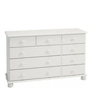Richmond Solid Wood Off White 9 Drawer Chest by Lavishway | Chest Of Drawer