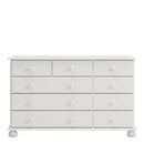 Richmond Solid Wood Off White 9 Drawer Chest by Lavishway | Chest Of Drawer