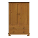 Richmond Solid Pine 2 Door 2 Drawer Wardrobe by Lavishway | Wardrobe