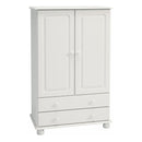 Richmond Off White 2 Door & 2 Drawer Wardrobe by Lavishway | Wardrobe