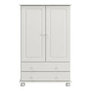 Richmond Off White 2 Door & 2 Drawer Wardrobe by Lavishway | Wardrobe