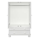 Richmond Off White 2 Door & 2 Drawer Wardrobe by Lavishway | Wardrobe