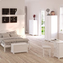 Richmond Off White 2 Door & 2 Drawer Wardrobe by Lavishway | Wardrobe