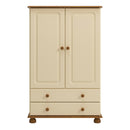 Richmond Cream 2 Door & 2 Drawer Wardrobe by Lavishway | Wardrobe