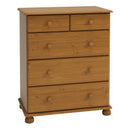 Richmond Antique Pine 2 Over 3 Drawer Chest by Lavishway | Chest Of Drawers