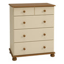 Richmond Cream 2 Over 3 Deep Drawer Chest by Lavishway | Chest Of Drawers