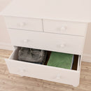 Richmond Off White 2 Over 4 Deep Drawer Chest by Lavishway | Chest Of Drawers