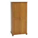 Richmond Tall Solid Pine 2 Doors Wardrobe by Lavishway | Wardrobe