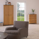 Richmond Tall Solid Pine 2 Doors Wardrobe by Lavishway | Wardrobe