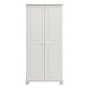 Richmond Off White Tall 2 Doors Wardrobe by Lavishway | Wardrobe