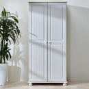 Richmond Off White Tall 2 Doors Wardrobe by Lavishway | Wardrobe