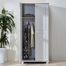 Richmond Off White Tall 2 Doors Wardrobe by Lavishway | Wardrobe