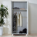 Richmond Off White Tall 2 Doors Wardrobe by Lavishway | Wardrobe